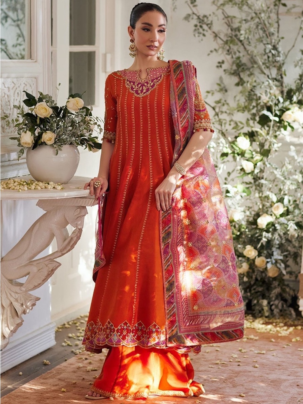 Farah talib aziz 3 piece dress